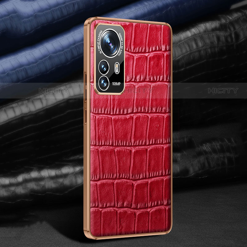 Custodia Lusso Pelle Cover S02 per Xiaomi Mi 12X 5G Rosso