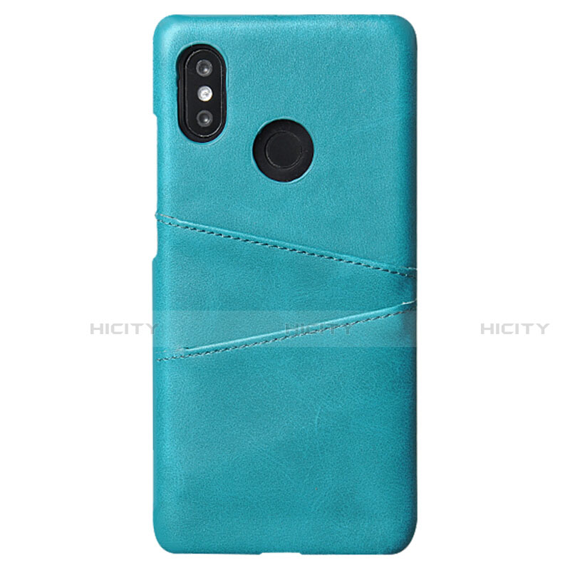 Custodia Lusso Pelle Cover S02 per Xiaomi Mi 8 Ciano