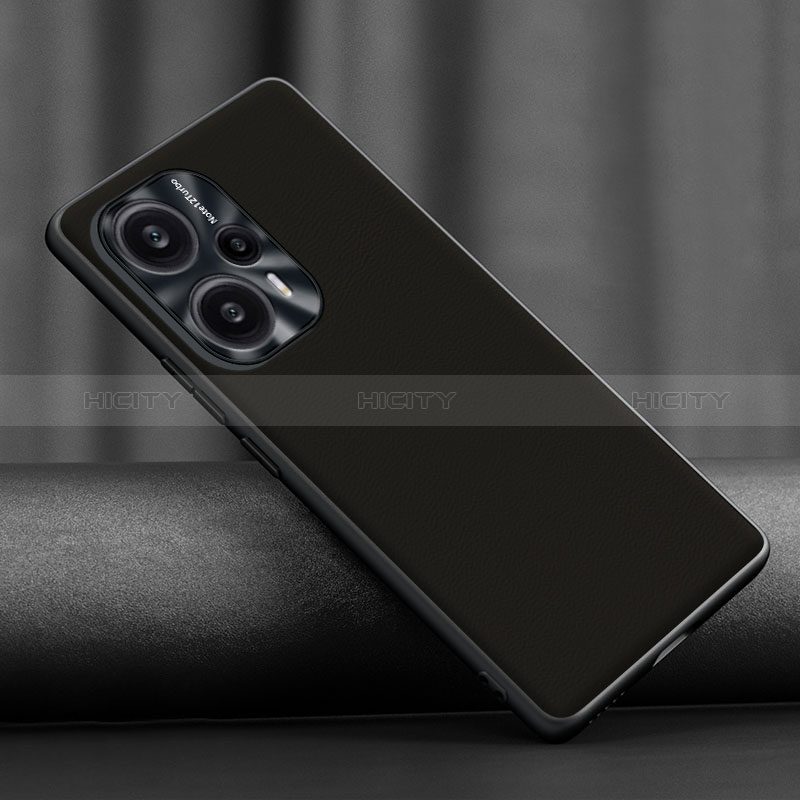 Custodia Lusso Pelle Cover S02 per Xiaomi Poco F5 5G Nero