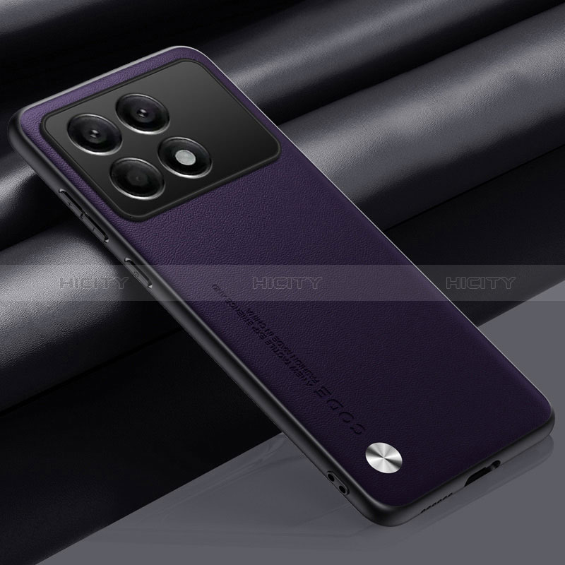 Custodia Lusso Pelle Cover S02 per Xiaomi Redmi K70 Pro 5G Viola