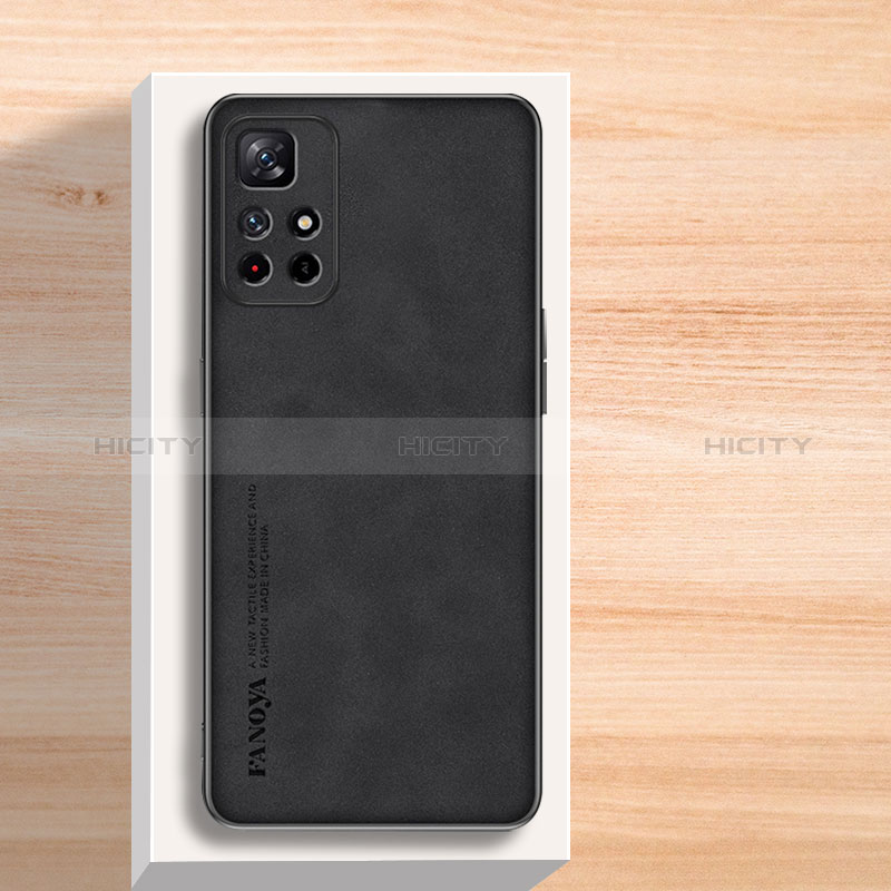 Custodia Lusso Pelle Cover S02 per Xiaomi Redmi Note 11T 5G Nero