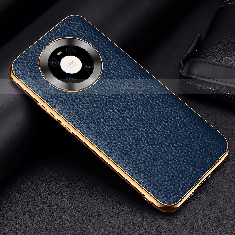 Custodia Lusso Pelle Cover S03 per Huawei Mate 40 Pro Blu