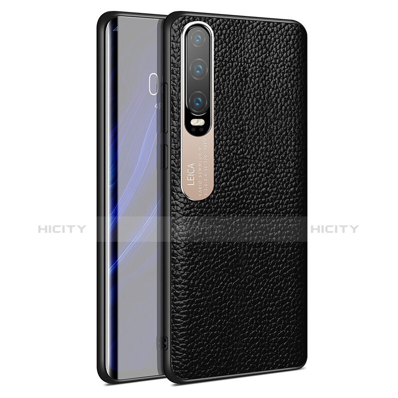 Custodia Lusso Pelle Cover S03 per Huawei P30 Nero