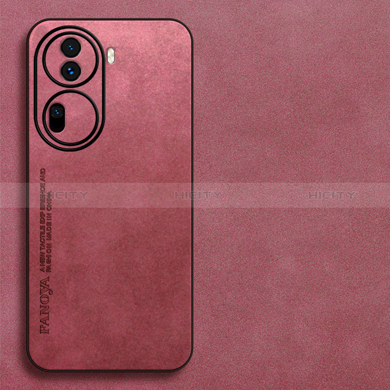 Custodia Lusso Pelle Cover S03 per Oppo Reno11 Pro 5G Rosso