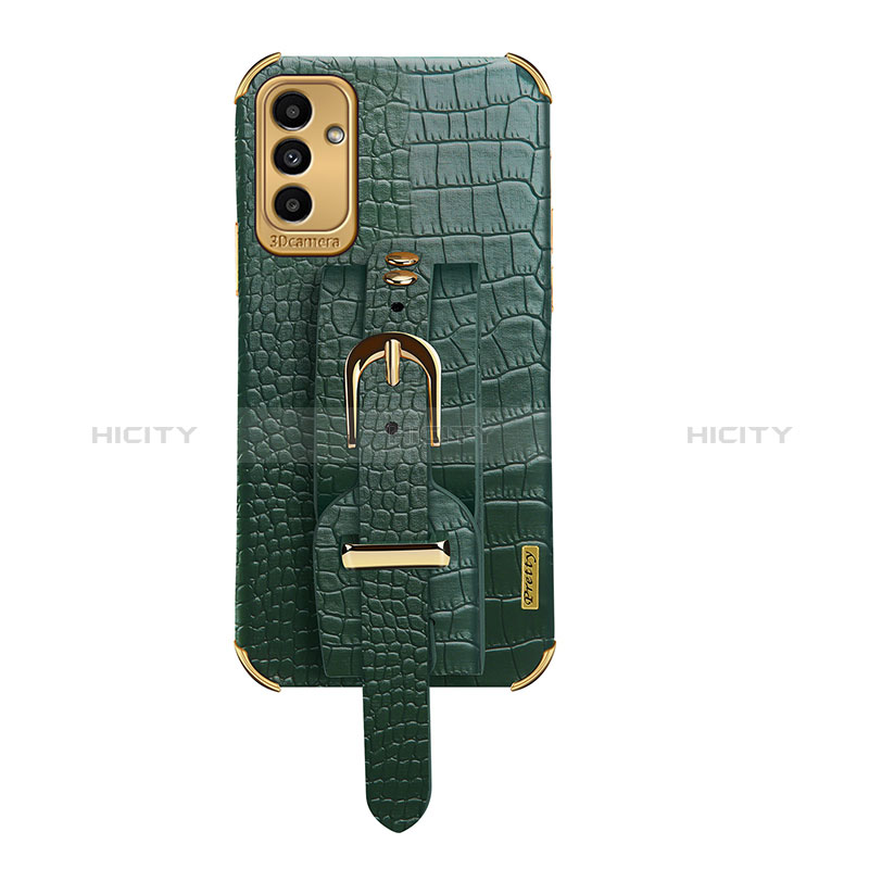 Custodia Lusso Pelle Cover S03 per Samsung Galaxy A04s Verde