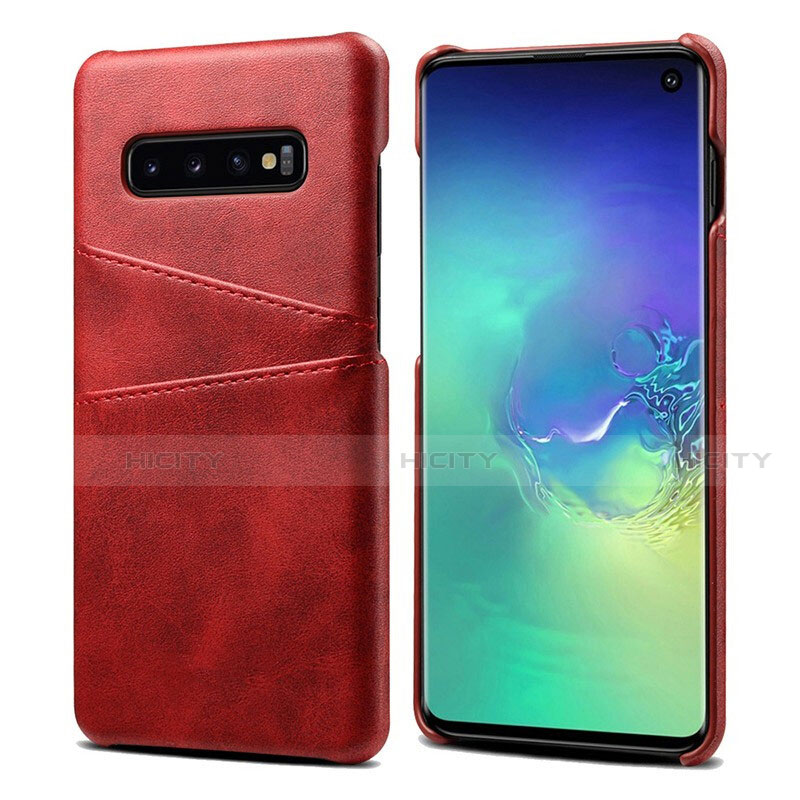 Custodia Lusso Pelle Cover S03 per Samsung Galaxy S10 5G Rosso