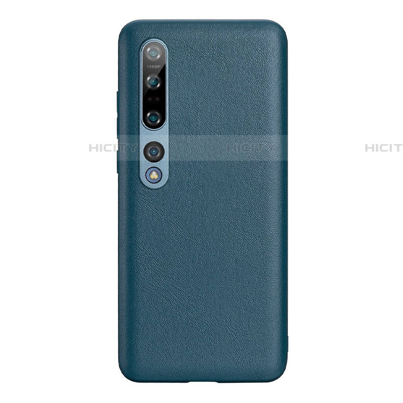 Custodia Lusso Pelle Cover S03 per Xiaomi Mi 10 Pro Verde