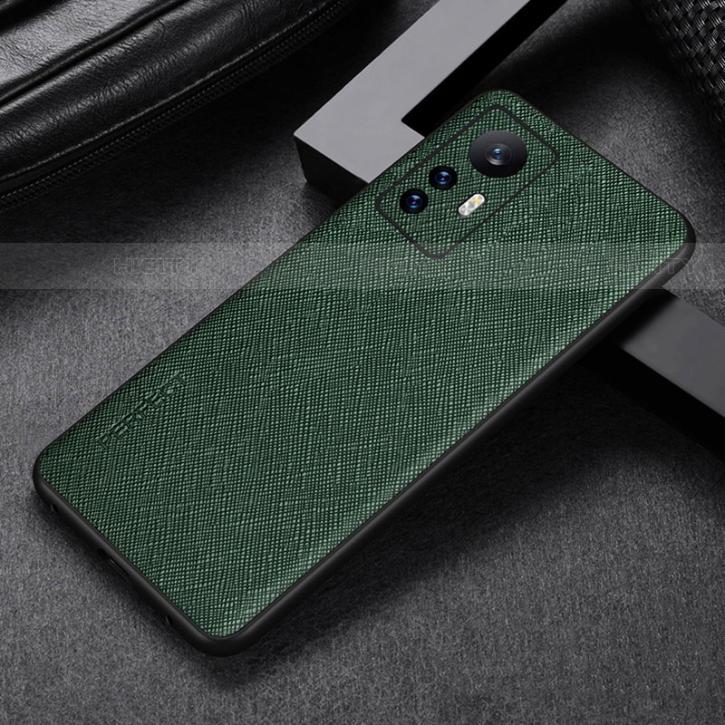 Custodia Lusso Pelle Cover S03 per Xiaomi Mi 12S 5G Verde