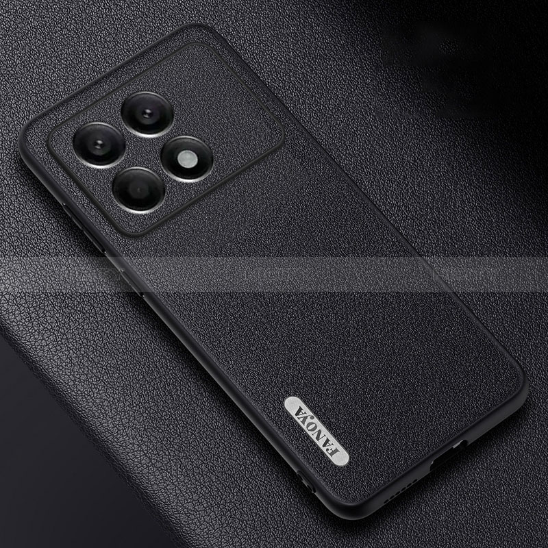 Custodia Lusso Pelle Cover S03 per Xiaomi Redmi K70E 5G Nero