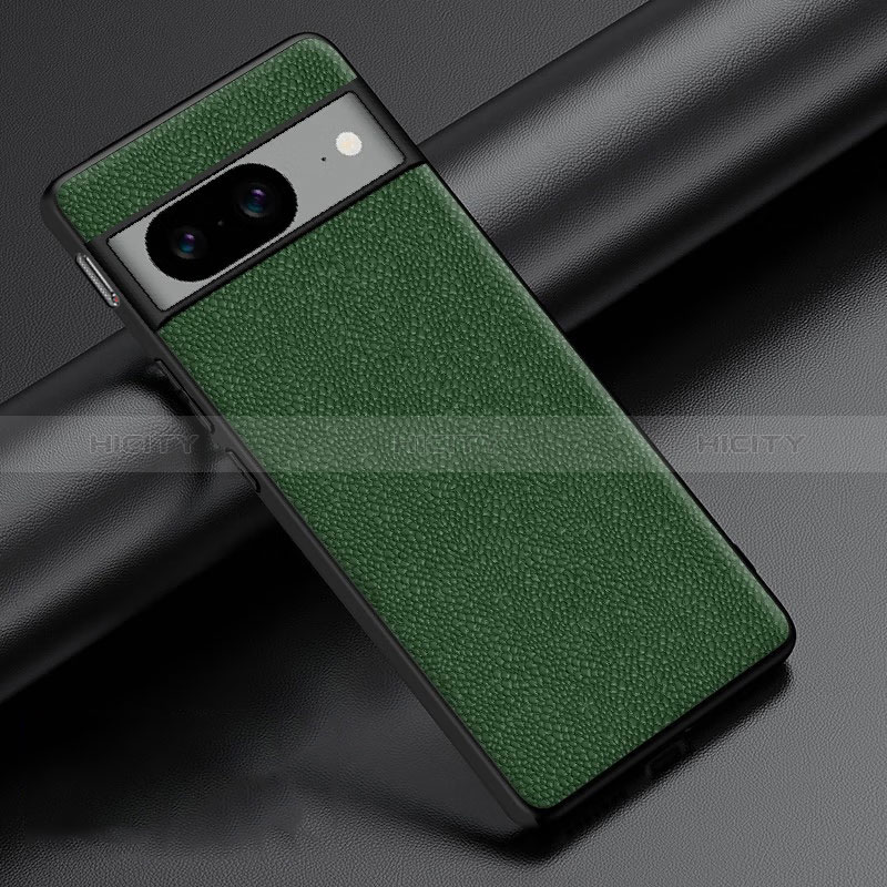 Custodia Lusso Pelle Cover S04 per Google Pixel 8 5G Verde