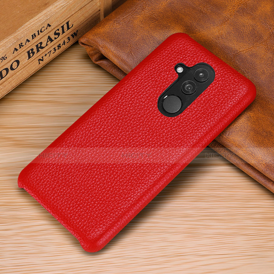 Custodia Lusso Pelle Cover S04 per Huawei Mate 20 Lite Rosso