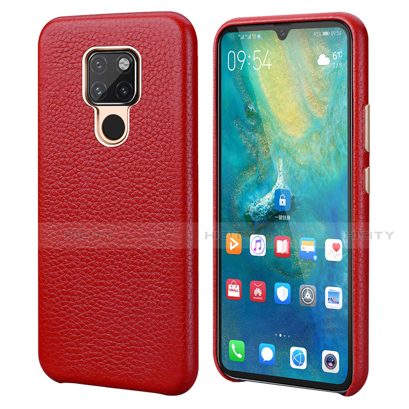 Custodia Lusso Pelle Cover S04 per Huawei Mate 20 Rosso