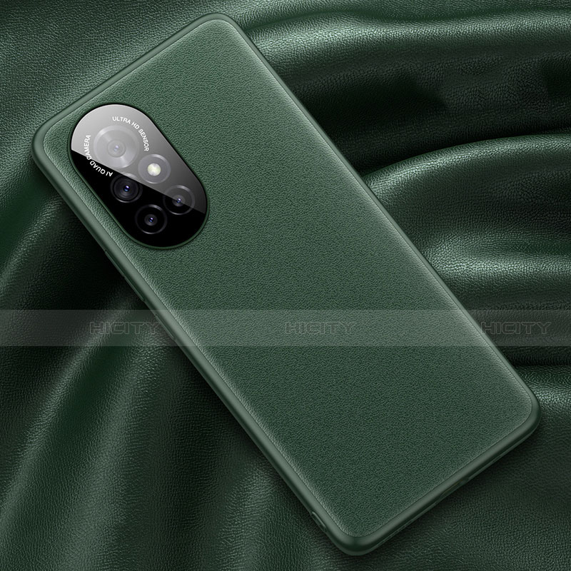 Custodia Lusso Pelle Cover S04 per Huawei Nova 8 Pro 5G Verde