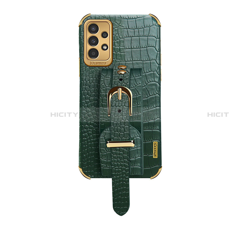 Custodia Lusso Pelle Cover S04 per Samsung Galaxy A13 4G Verde