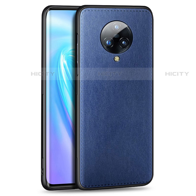 Custodia Lusso Pelle Cover S04 per Vivo Nex 3S Blu