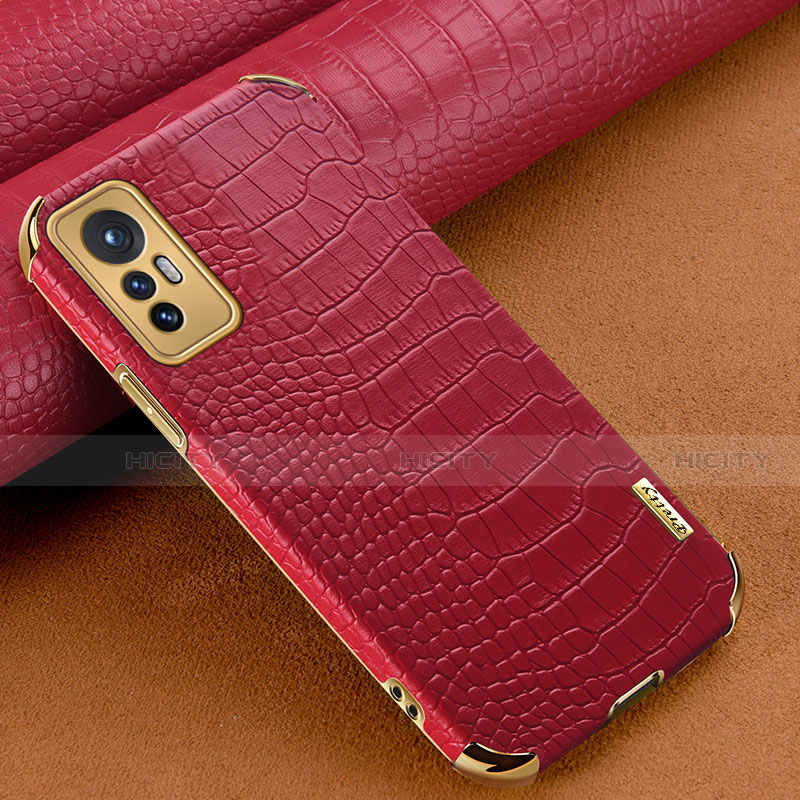 Custodia Lusso Pelle Cover S04 per Xiaomi Mi 12 5G Rosso