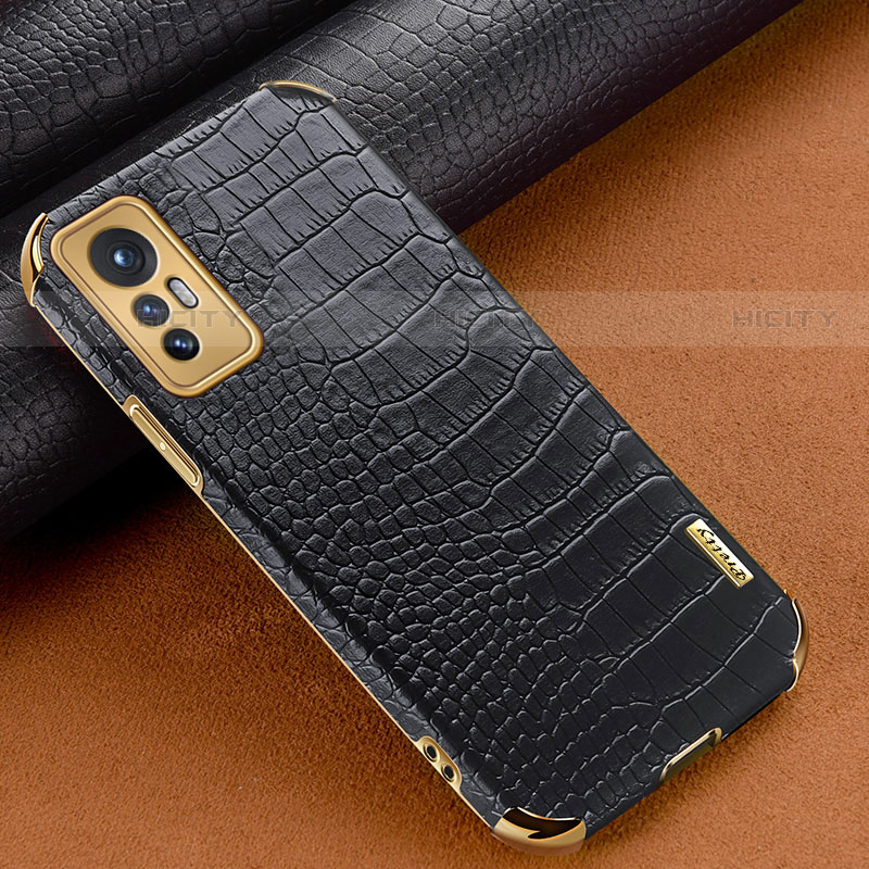 Custodia Lusso Pelle Cover S04 per Xiaomi Mi 12 Pro 5G Nero