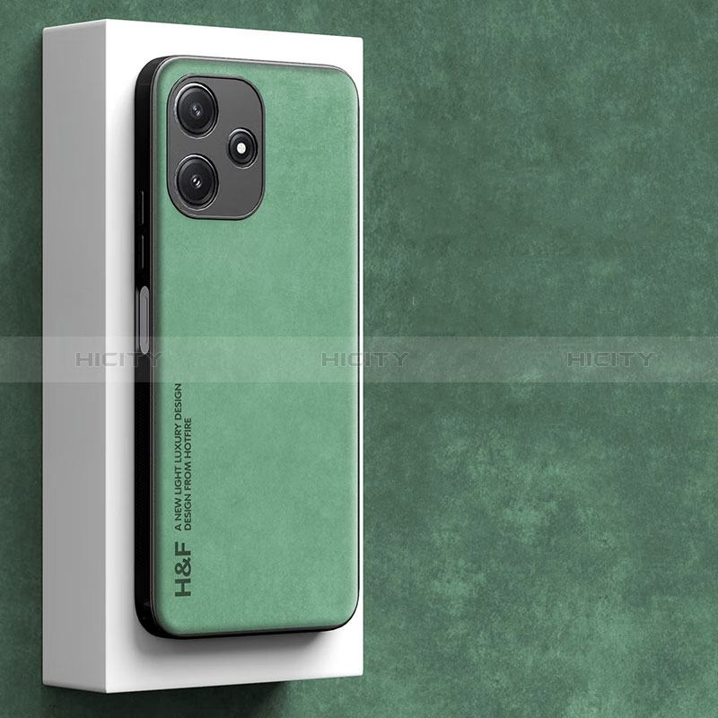 Custodia Lusso Pelle Cover S04 per Xiaomi Poco M6 Pro 5G Verde