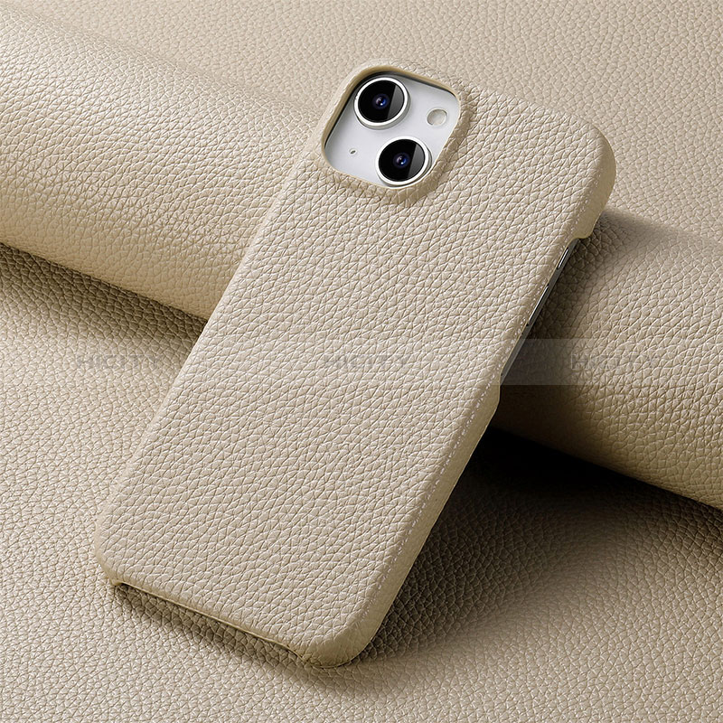 Custodia Lusso Pelle Cover S04D per Apple iPhone 14 Plus Khaki