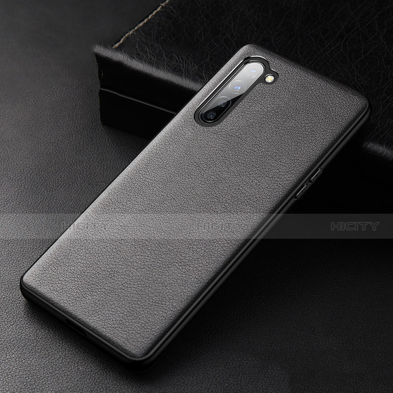 Custodia Lusso Pelle Cover S05 per Oppo F15 Nero