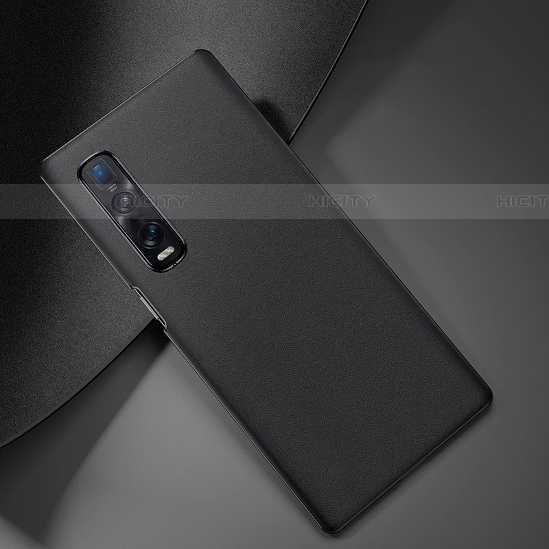 Custodia Lusso Pelle Cover S05 per Oppo Find X2 Pro Nero