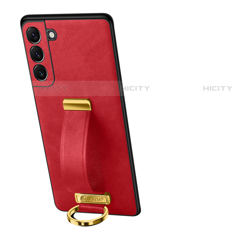 Custodia Lusso Pelle Cover S05 per Samsung Galaxy S21 5G Rosso