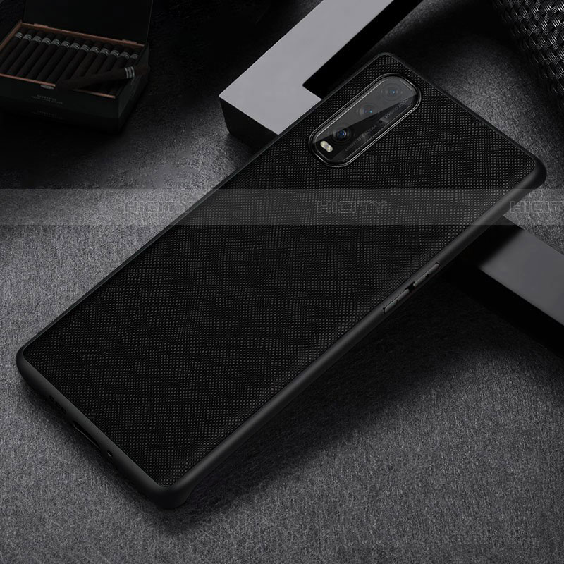 Custodia Lusso Pelle Cover S06 per Oppo Find X2 Nero