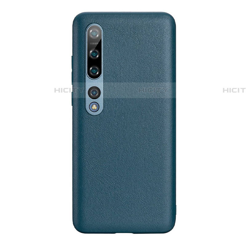 Custodia Lusso Pelle Cover S06 per Xiaomi Mi 10 Blu