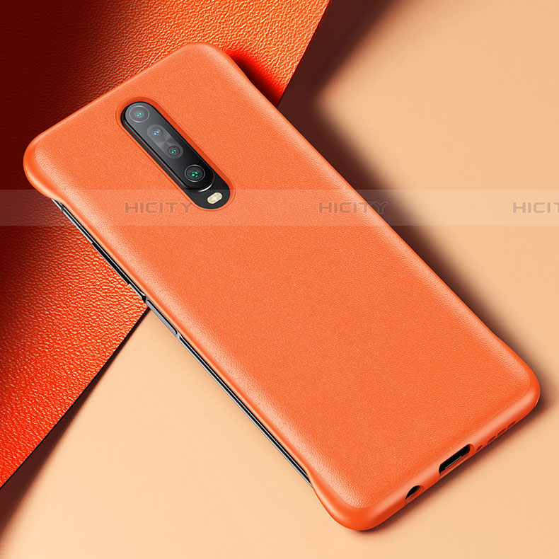 Custodia Lusso Pelle Cover S06 per Xiaomi Redmi K30 4G Arancione