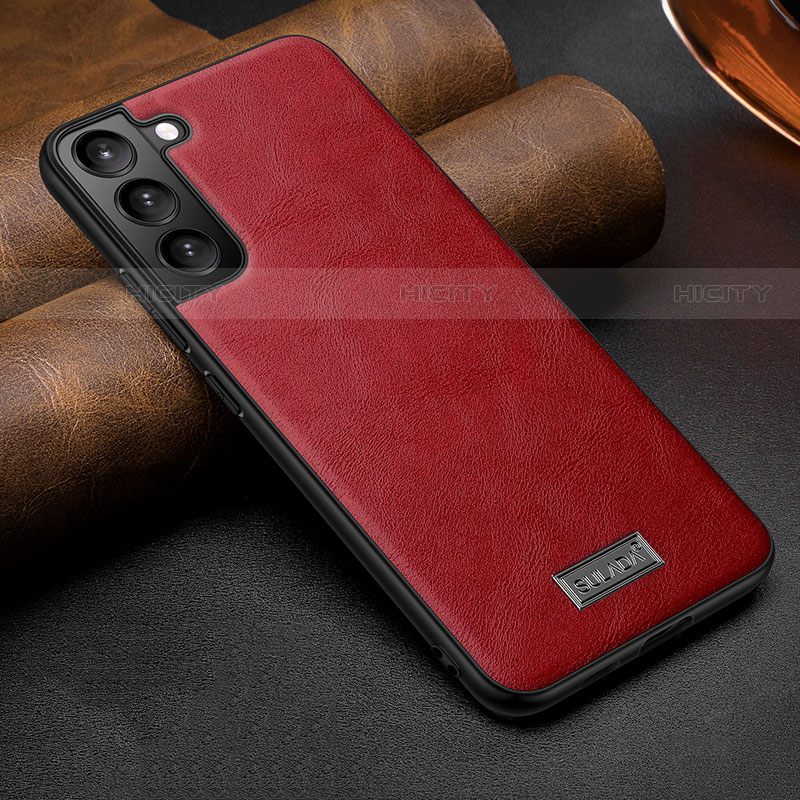 Custodia Lusso Pelle Cover S07 per Samsung Galaxy S21 5G Rosso