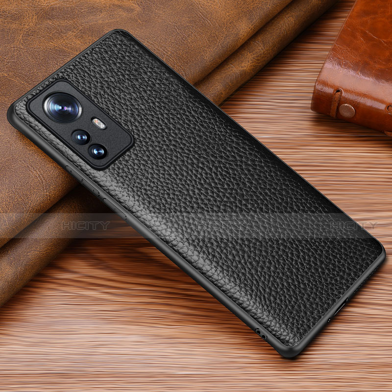 Custodia Lusso Pelle Cover S08 per Xiaomi Mi 12 5G Nero