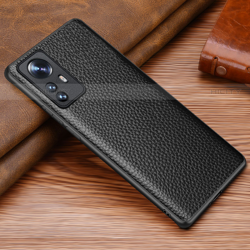 Custodia Lusso Pelle Cover S08 per Xiaomi Mi 12S 5G Nero