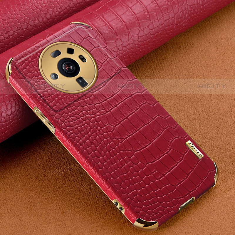 Custodia Lusso Pelle Cover S08 per Xiaomi Mi 12S Ultra 5G Rosso