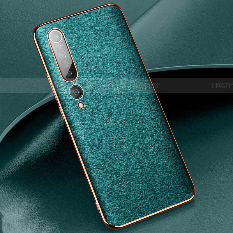 Custodia Lusso Pelle Cover S09 per Xiaomi Mi 10 Verde