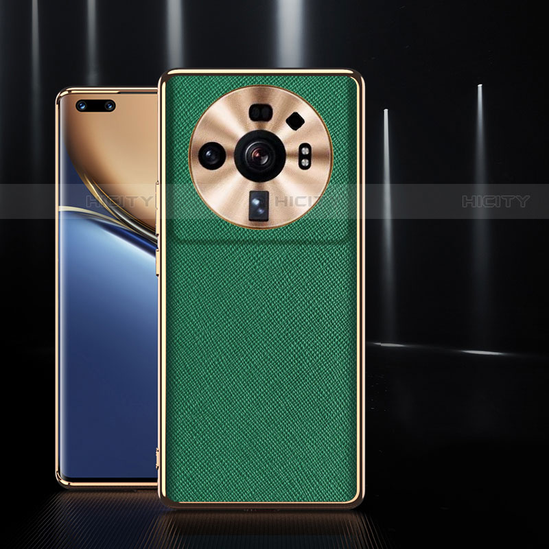 Custodia Lusso Pelle Cover S10 per Xiaomi Mi 12 Ultra 5G Verde