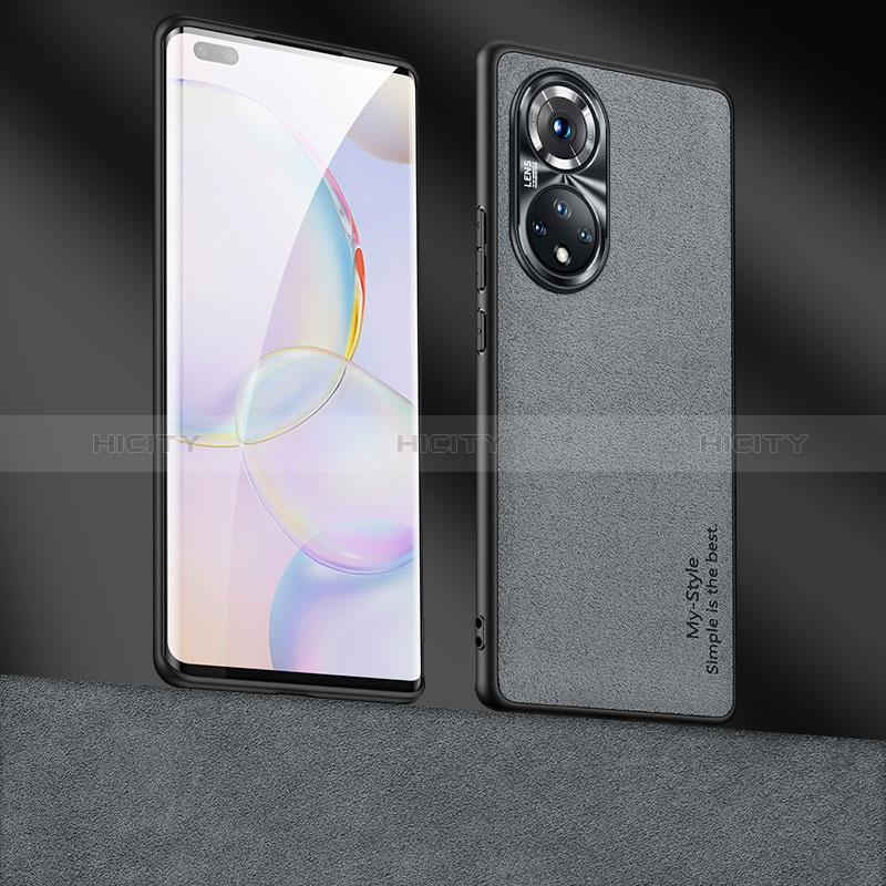 Custodia Lusso Pelle Cover ST4 per Huawei Honor 50 Pro 5G Grigio Scuro