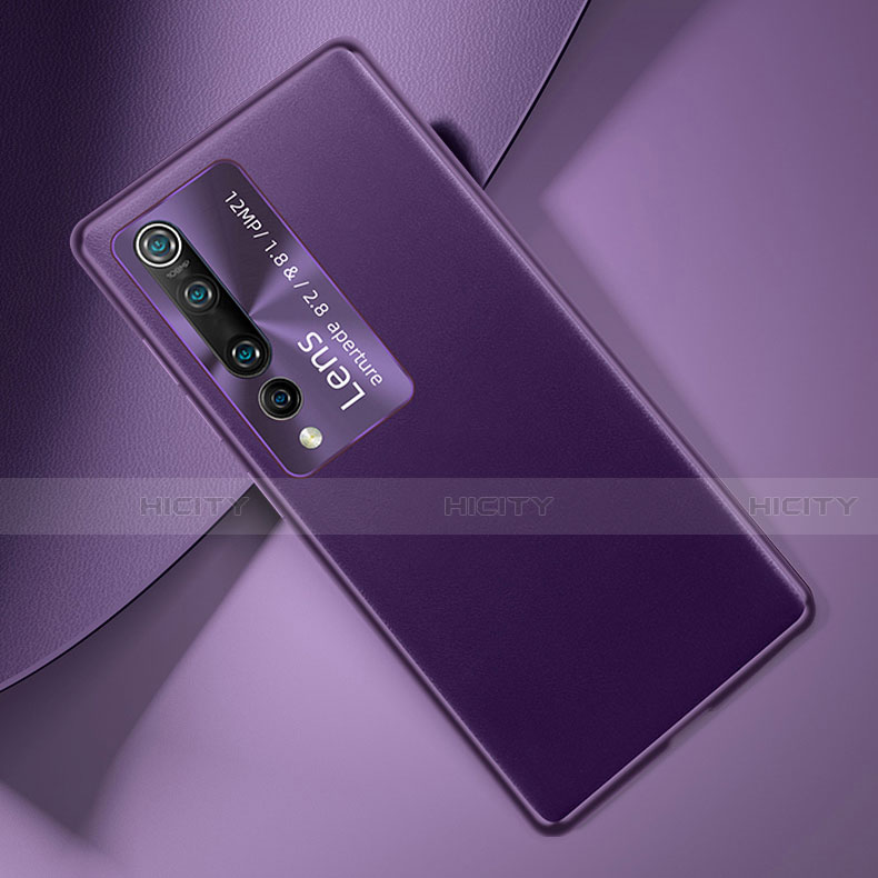 Custodia Lusso Pelle Cover T01 per Xiaomi Mi 10 Viola