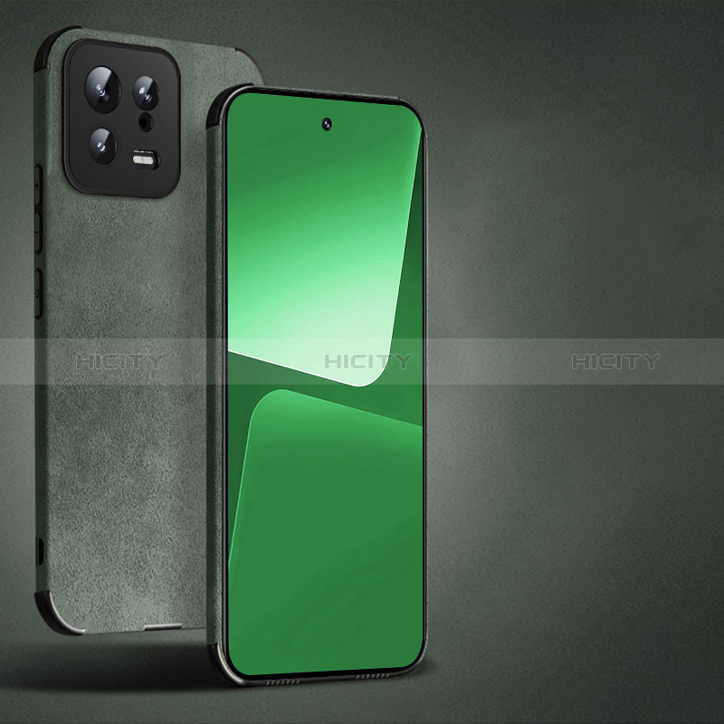 Custodia Lusso Pelle Cover TB1 per Xiaomi Mi 13 5G Verde Pastello