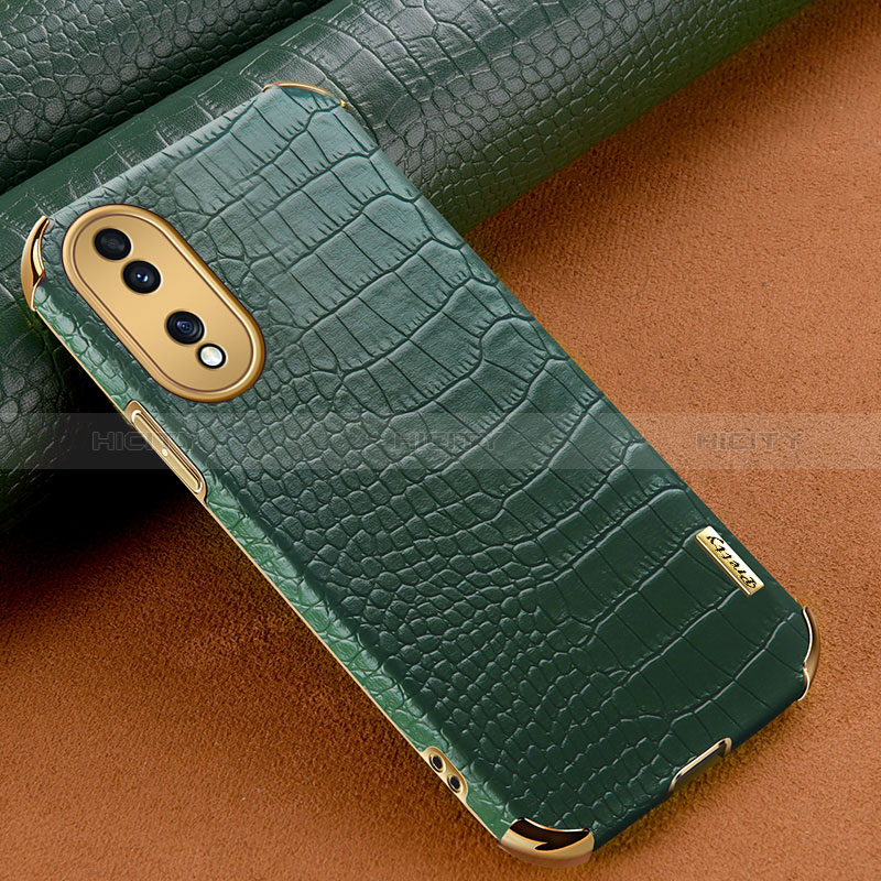 Custodia Lusso Pelle Cover XD1 per Huawei Honor 70 5G Verde