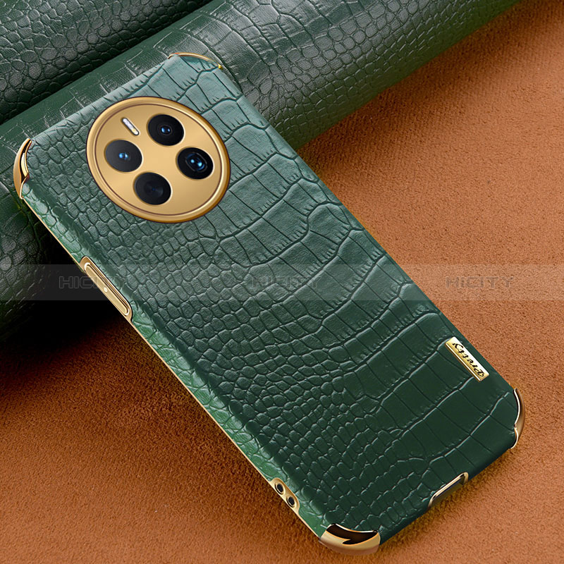 Custodia Lusso Pelle Cover XD1 per Huawei Mate 50E Verde