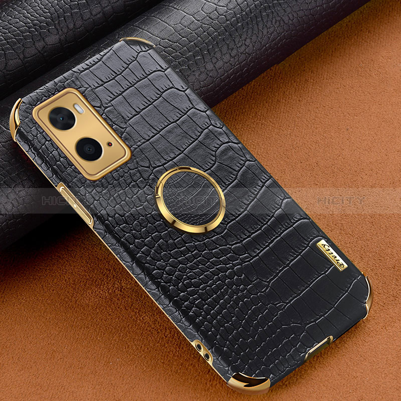 Custodia Lusso Pelle Cover XD1 per Oppo A76 Nero