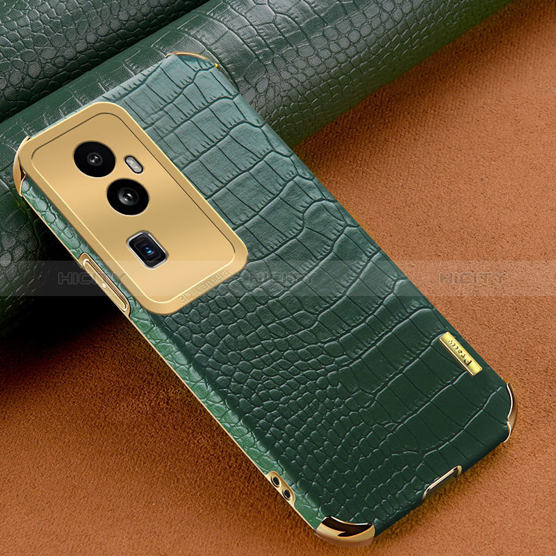 Custodia Lusso Pelle Cover XD1 per Oppo Reno10 Pro+ Plus 5G Verde