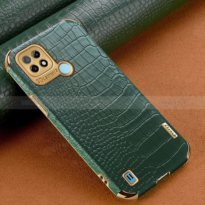 Custodia Lusso Pelle Cover XD1 per Realme C21 Verde