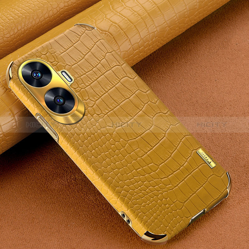 Custodia Lusso Pelle Cover XD1 per Realme Narzo N55 Giallo