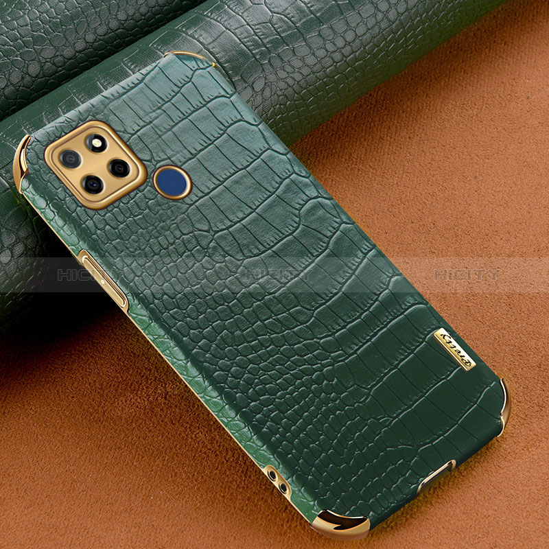 Custodia Lusso Pelle Cover XD1 per Realme Q2i 5G Verde