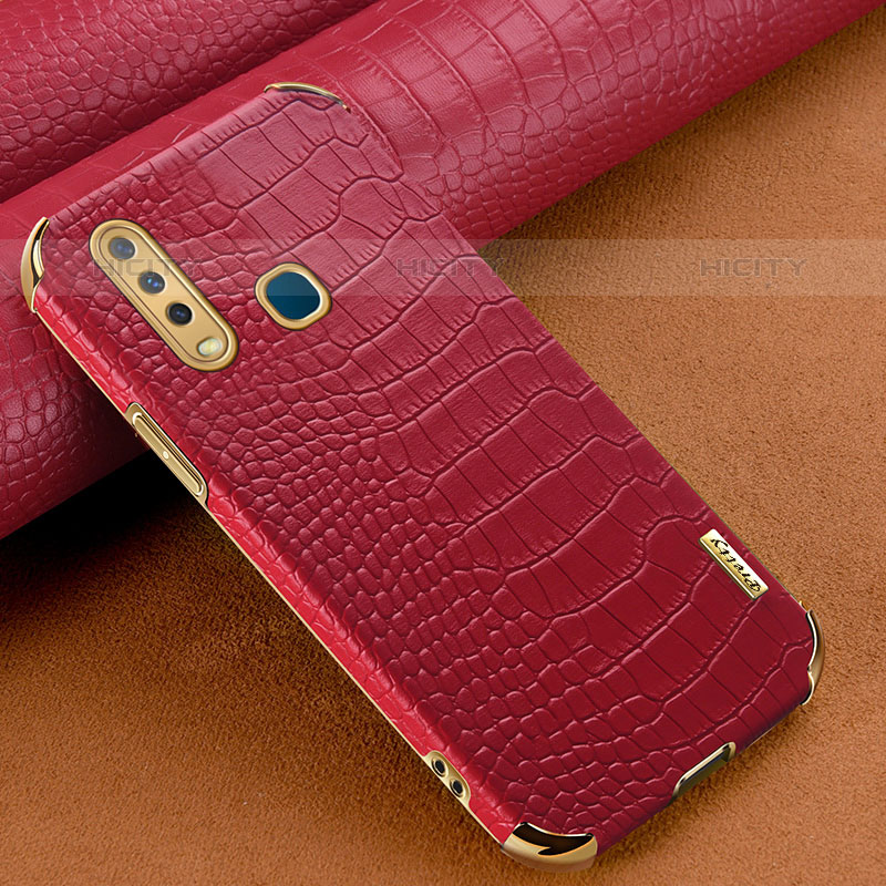 Custodia Lusso Pelle Cover XD1 per Vivo Y17 Rosso