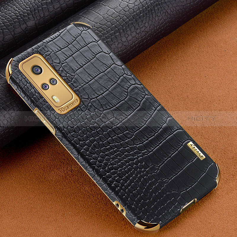 Custodia Lusso Pelle Cover XD1 per Vivo Y51 (2021) Nero