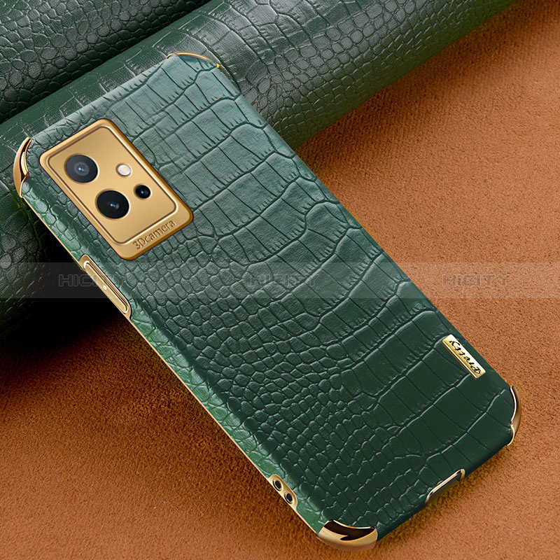 Custodia Lusso Pelle Cover XD1 per Vivo Y52t 5G Verde