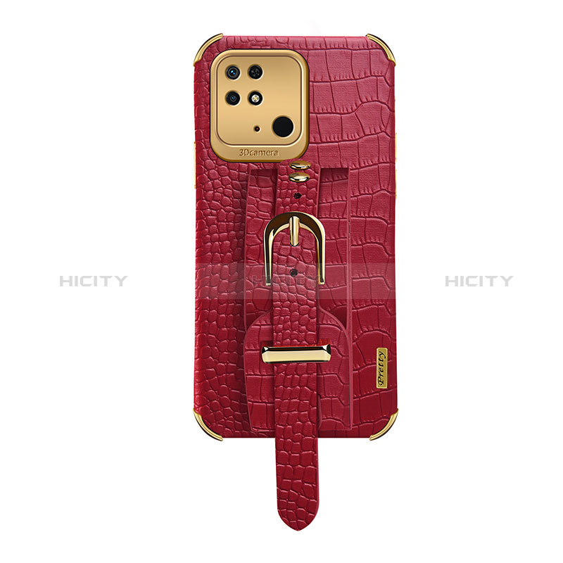 Custodia Lusso Pelle Cover XD1 per Xiaomi Redmi 10 India Rosso