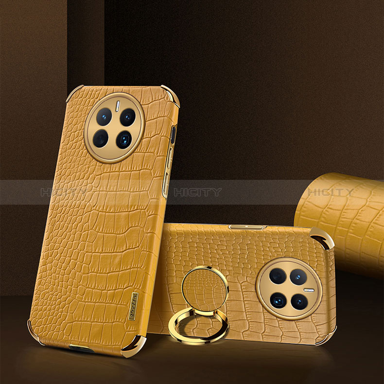 Custodia Lusso Pelle Cover XD2 per Huawei Mate 50 Giallo